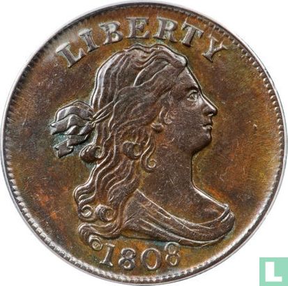 Verenigde Staten ½ cent 1808 - Afbeelding 1