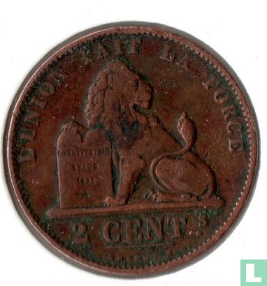 België 2 centimes 1874 (breed jaartal) - Afbeelding 2