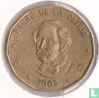 Dominican Republic 1 peso 2002 - Image 1