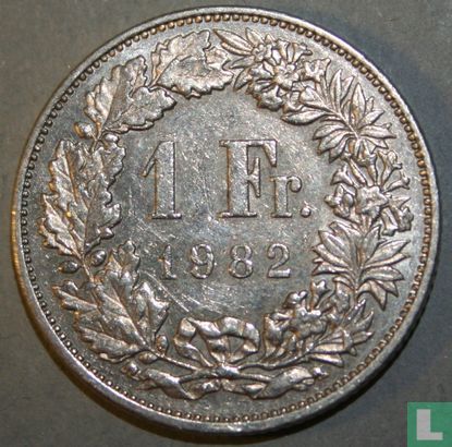 Zwitserland 1 franc 1982 - Afbeelding 1