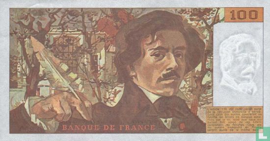 Frankrijk 100 Francs 1990 - Afbeelding 2
