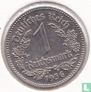 Empire allemand 1 reichsmark 1936 (A) - Image 1