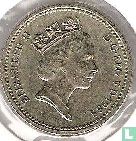 United Kingdom 1 pound 1988 "Royal Shield" - Image 1