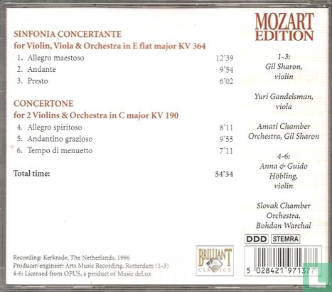 ME 007: Sinfonia Concertante & Concertone - Afbeelding 2