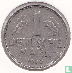 Duitsland 1 mark 1960 (D) - Afbeelding 1