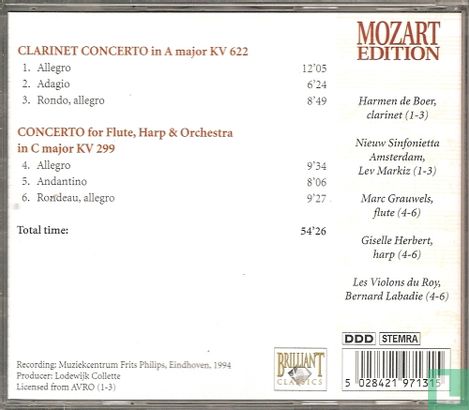 ME 001: Clarinet Concerto, Concerto for Flute, Harp & Orchestra - Image 2