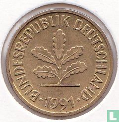 Germany 5 pfennig 1991 (A) - Image 1
