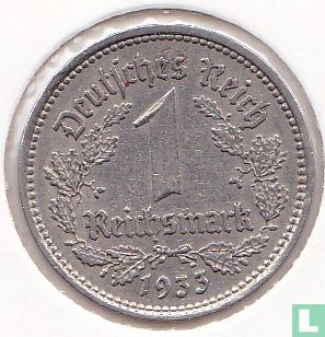 German Empire 1 reichsmark 1933 (A) - Image 1