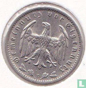 Duitse Rijk 1 reichsmark 1936 (D) - Afbeelding 2