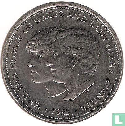 Royaume-Uni 25 new pence 1981 "Royal Wedding of Prince Charles and Lady Diana Spencer" - Image 1