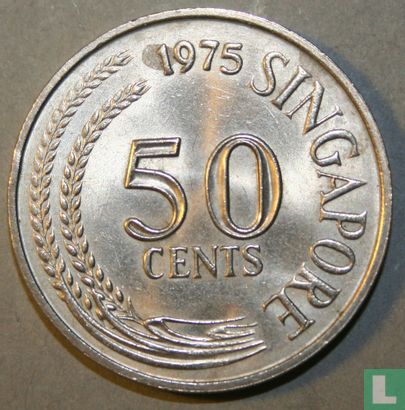 Singapour 50 cents 1975 - Image 1