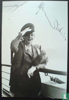 Marlene Dietrich Promotional Card - Afbeelding 1