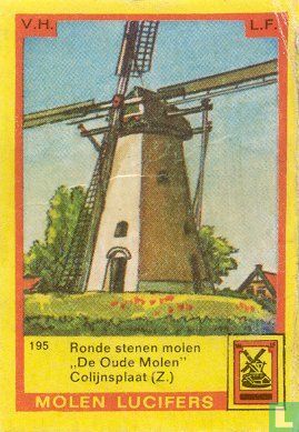 Ronde stenen molen "De Oude Molen" Colijnsplaat (Z.)