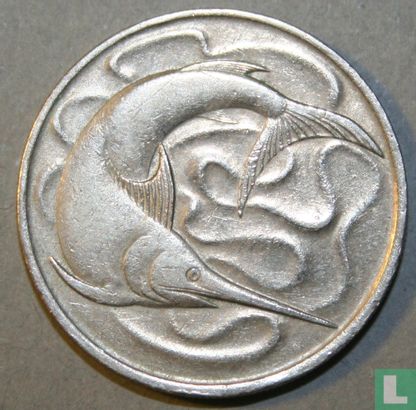 Singapur 20 Cent 1967 - Bild 2