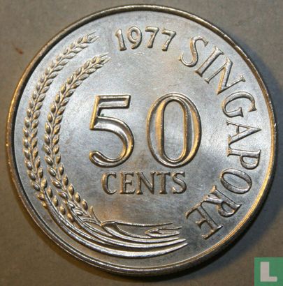 Singapore 50 cents 1977 - Afbeelding 1