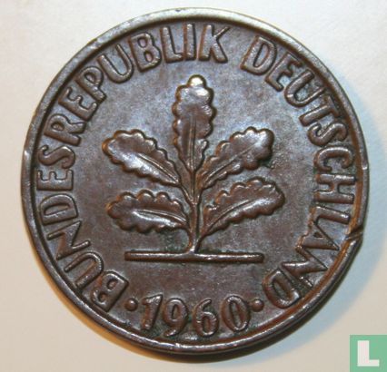 Allemagne 2 pfennig 1960 (G) - Image 1