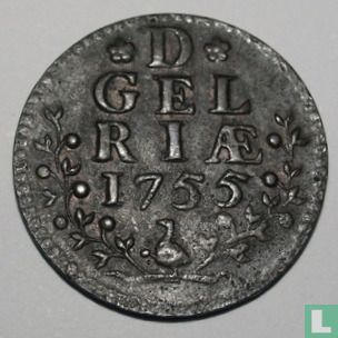 Gelderland 1 duit 1755 (cuivre) - Image 1