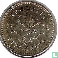 Rhodésie 5 cents 1973 - Image 1