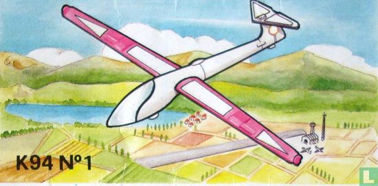 Zweefvliegtuig (roze/wit) - Afbeelding 2