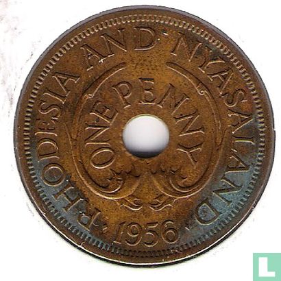 Rhodesië en Nyasaland 1 penny 1956 - Afbeelding 1