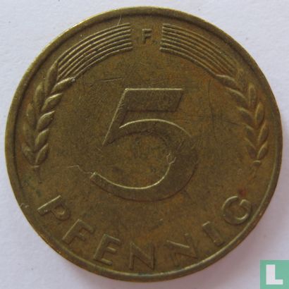 Duitsland 5 pfennig 1971 (F) - Afbeelding 2