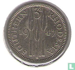Zuid-Rhodesië 3 pence 1947 - Afbeelding 1