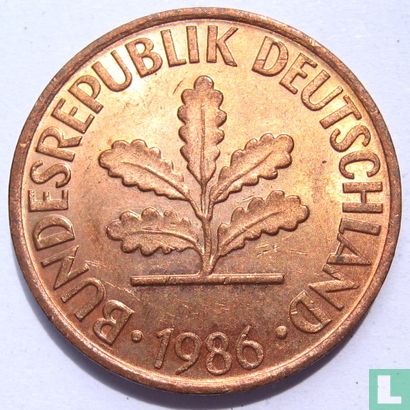 Allemagne 2 pfennig 1986 (F) - Image 1