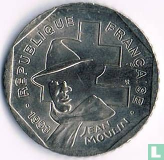 Frankrijk 2 francs 1993 "50th anniversary Death of Jean Moulin" - Afbeelding 2