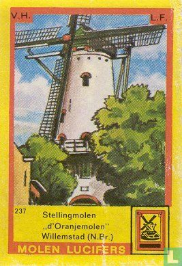 Stellingmolen "d'Oranjemolen" Willemstad (N.Br.)