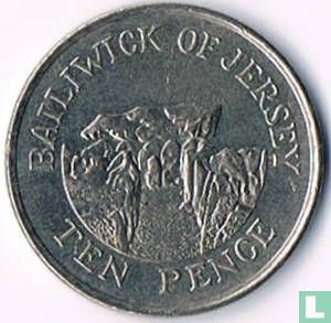 Jersey 10 Pence 1992 - Bild 2
