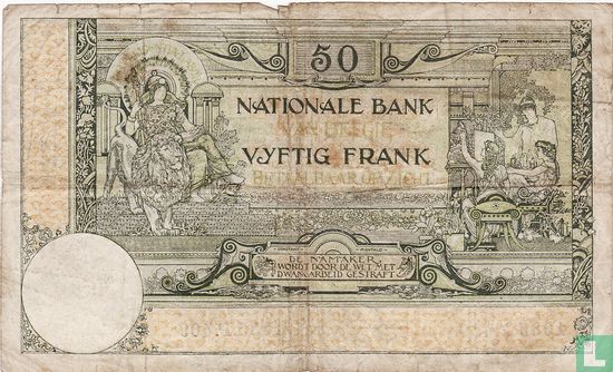 Belgique 50 Francs 1925 - Image 2
