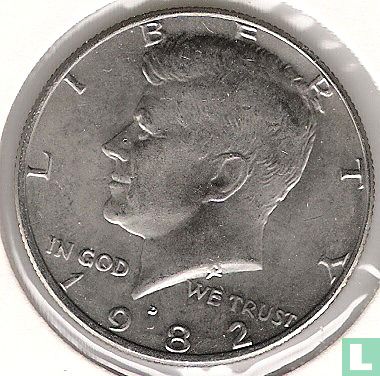 États-Unis ½ dollar 1982 (D) - Image 1