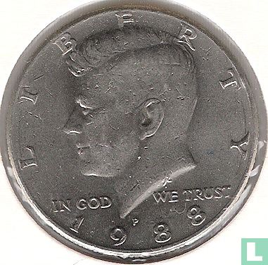 États-Unis ½ dollar 1988 (P) - Image 1