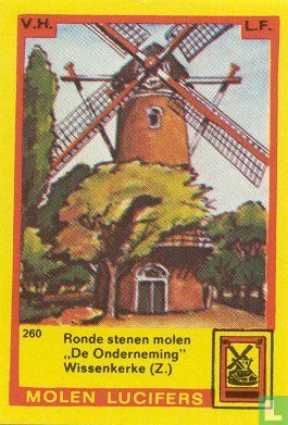 Ronde stenen molen "De Onderneming" Wissenkerke (Z.)