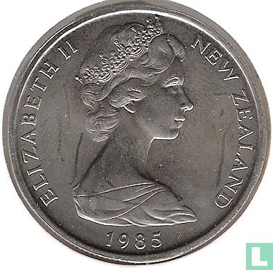 New Zealand 50 cents 1985 (low relief portrait) - Image 1
