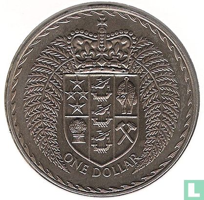 New Zealand 1 dollar 1972 - Image 2