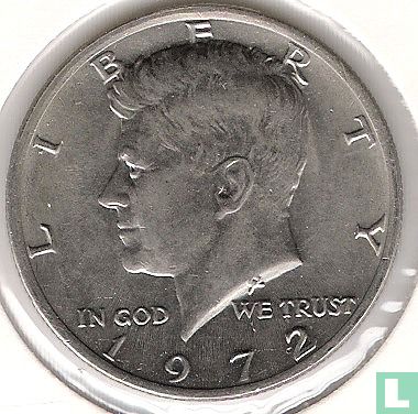 États-Unis ½ dollar 1972 (sans lettre) - Image 1