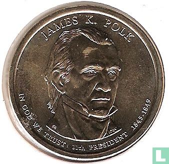 United States 1 dollar 2009 (D) "James K. Polk" - Image 1