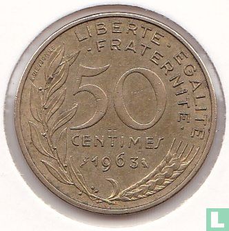 Frankreich 50 Centime 1963 (Typ 1) - Bild 1