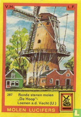 Ronde stenen molen "De Hoop" Loenen a.d. Vecht (U.)