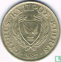 Chypre 5 cents 1987 - Image 1