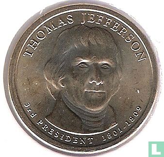 United States 1 dollar 2007 (P) "Thomas Jefferson" - Image 1