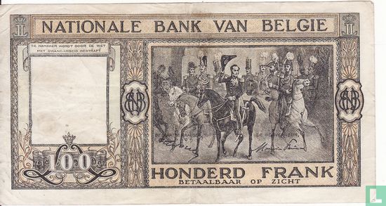 Belgien 100 Franken 1949 - Bild 2