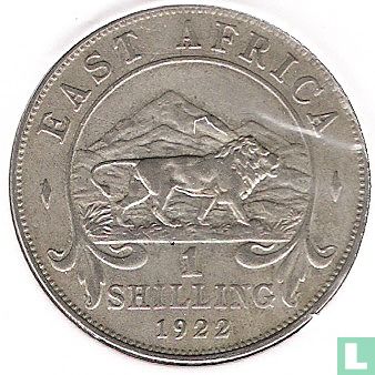 Afrique de l'Est 1 shilling 1922 (sans H) - Image 1