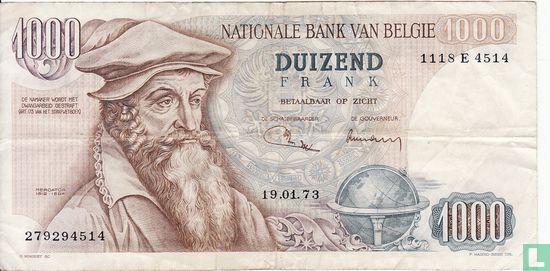 Belgien 1000 Franken  - Bild 1