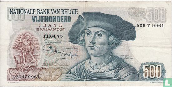 België 500 Frank - Afbeelding 1
