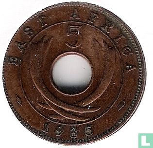 Afrique de l'Est 5 cents 1935 - Image 1
