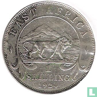 East Africa 1 shilling 1924 - Image 1