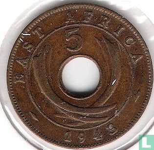 Afrique de l'Est 5 cents 1943 - Image 1