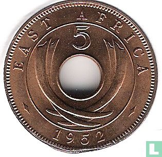 Oost-Afrika 5 cents 1952 - Afbeelding 1